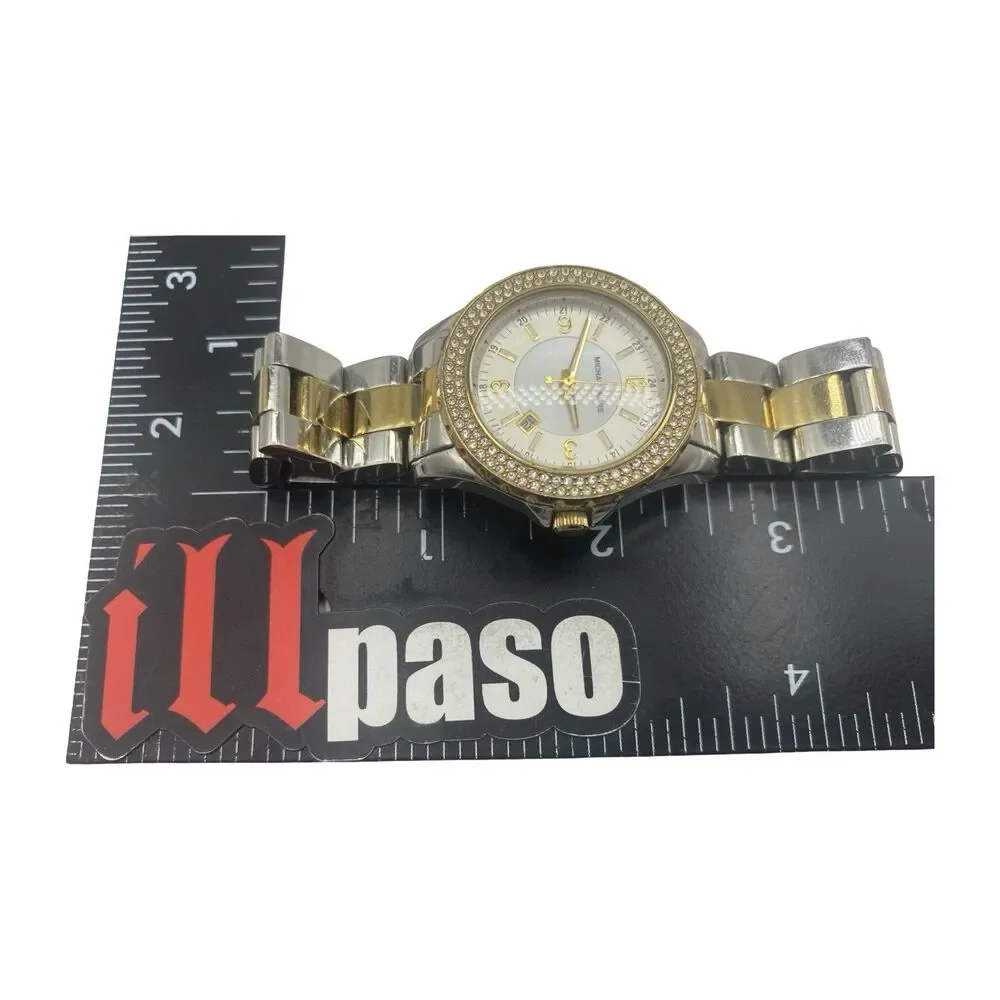 Michael Kors MK5584 Women's Two Tone Bracelet Quartz Watch Needs Battery MK-5584